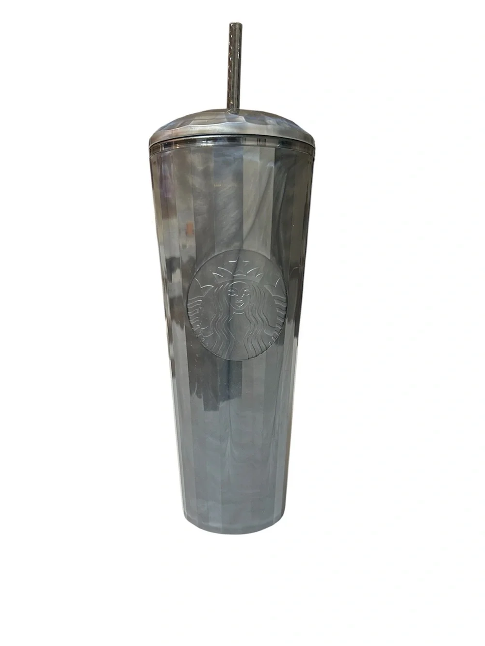 Starbucks Metallic dome top Embossed Tumbler with Straw
